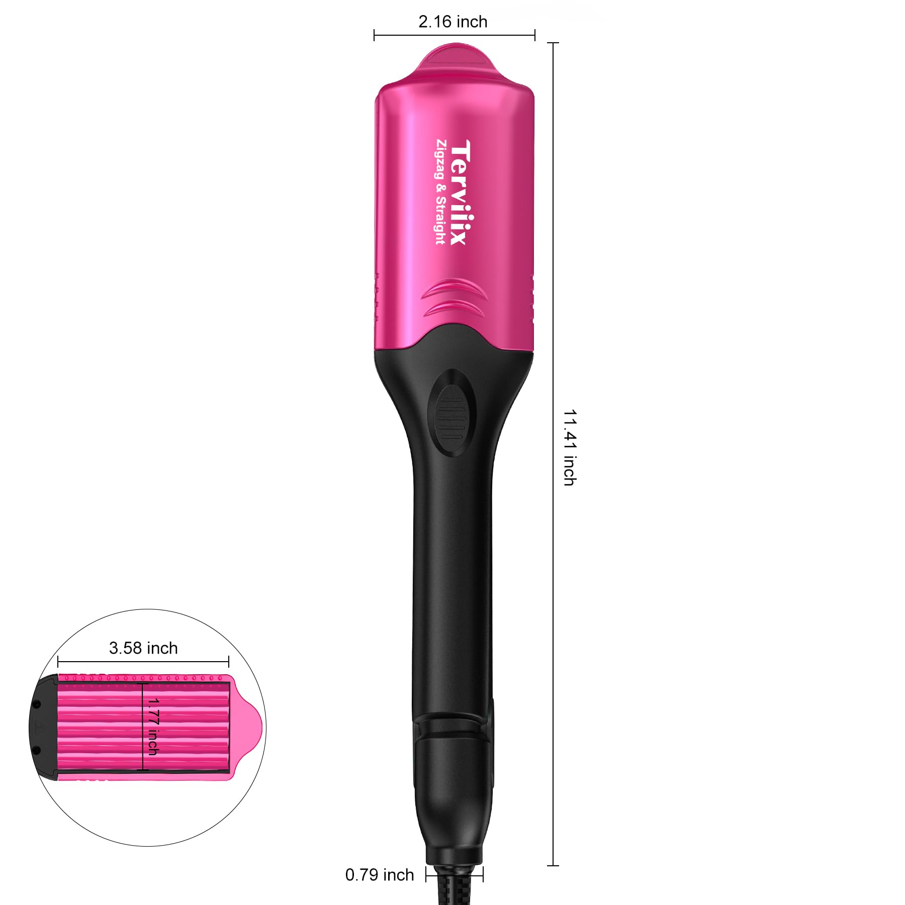 Terviiix crimper auto-off after 60 minutes for safety