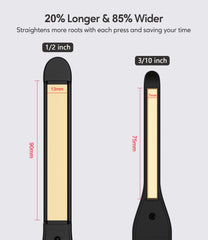 Terviiix flat iron shows five heat settings for customization