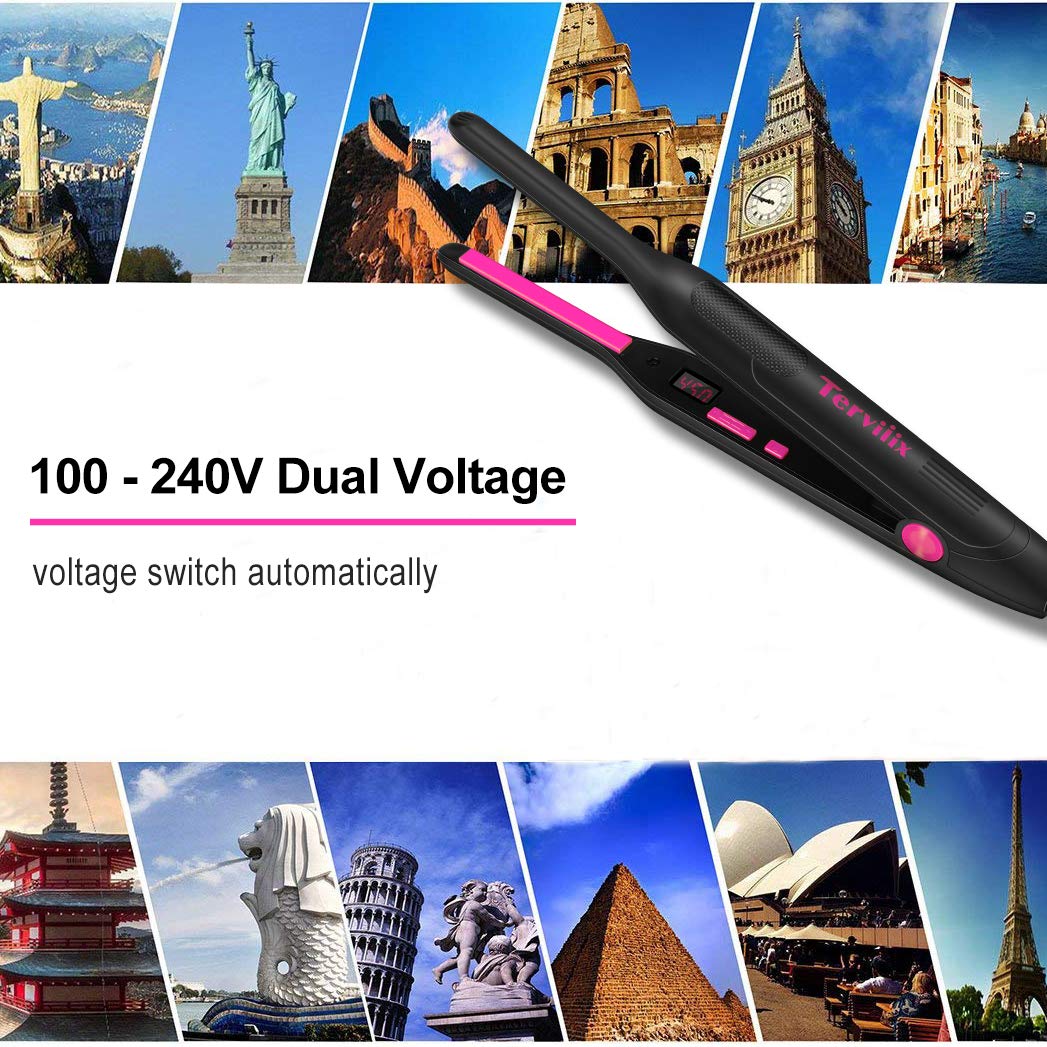 Terviiix Pencil Flat Iron auto shut-off provides safe use at home