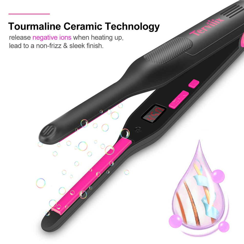 Terviiix Pencil Flat Iron dual voltage ideal for global travelers