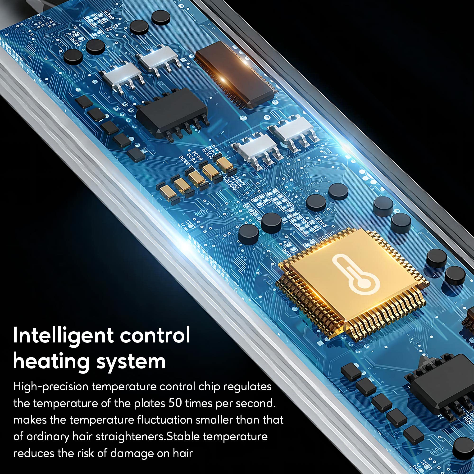 Terviiix heat settings 320-450F with intelligent control for consistency