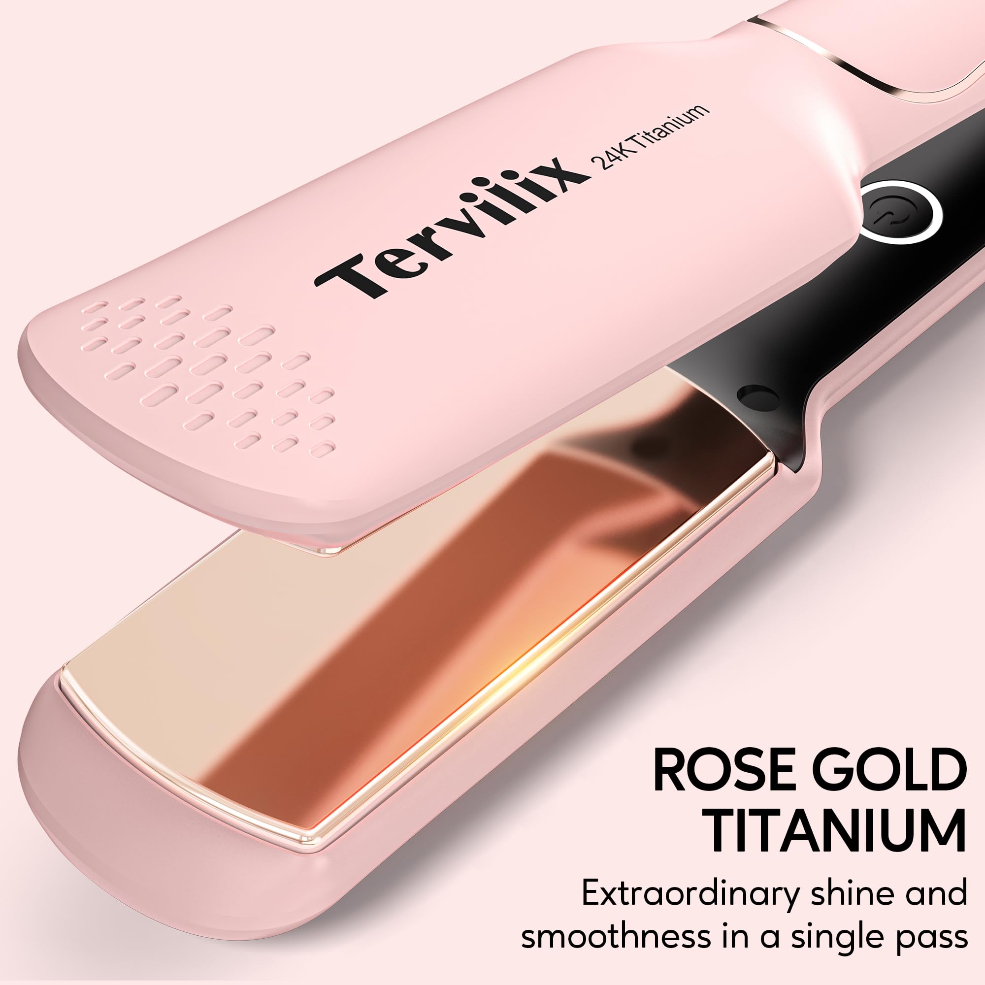 Terviiix one-and-three-quarter-inch wide plates for fast straightening and waves