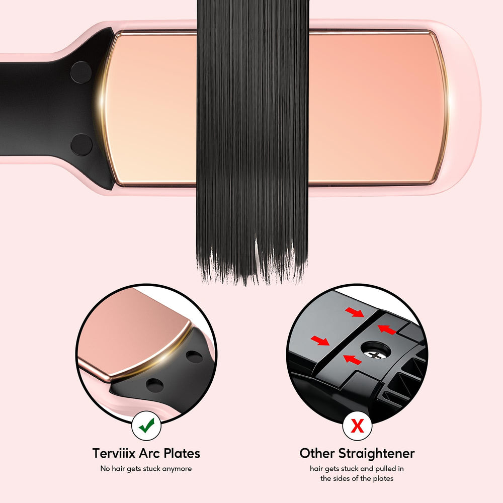 Terviiix travel-ready dual-voltage iron for styling on the go