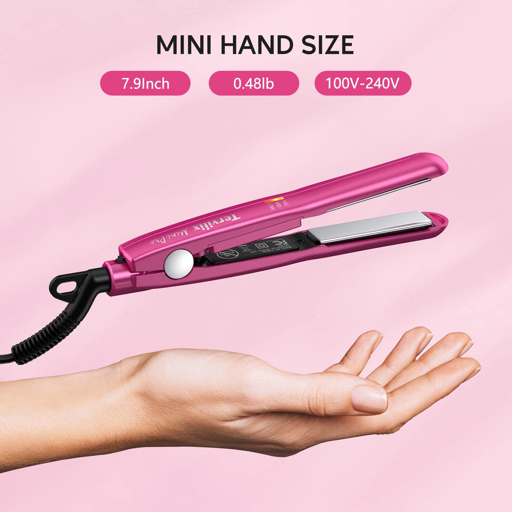 Terviiix travel flat iron dual voltage supports worldwide styling on the go.