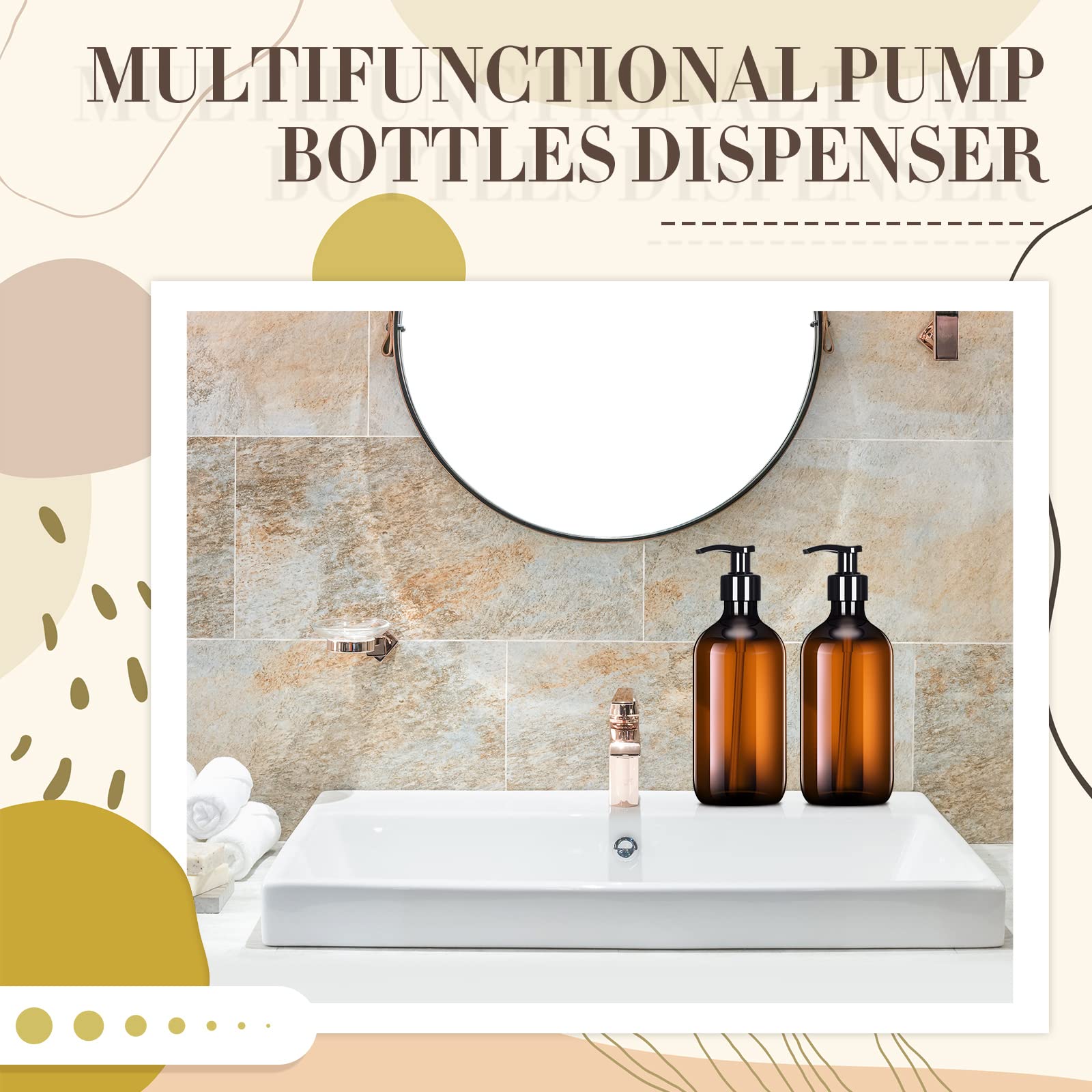 Tessco for you amber dispenser pump-action—precise dosage reduces waste.