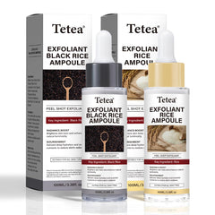Tetea Peel Shot Glow White Rice Ampoule bottle delivering radiant hydration.