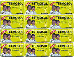 Tetmosol Soap 85g pack12 shows a twelve-bar bundle ideal for everyday cleansing.