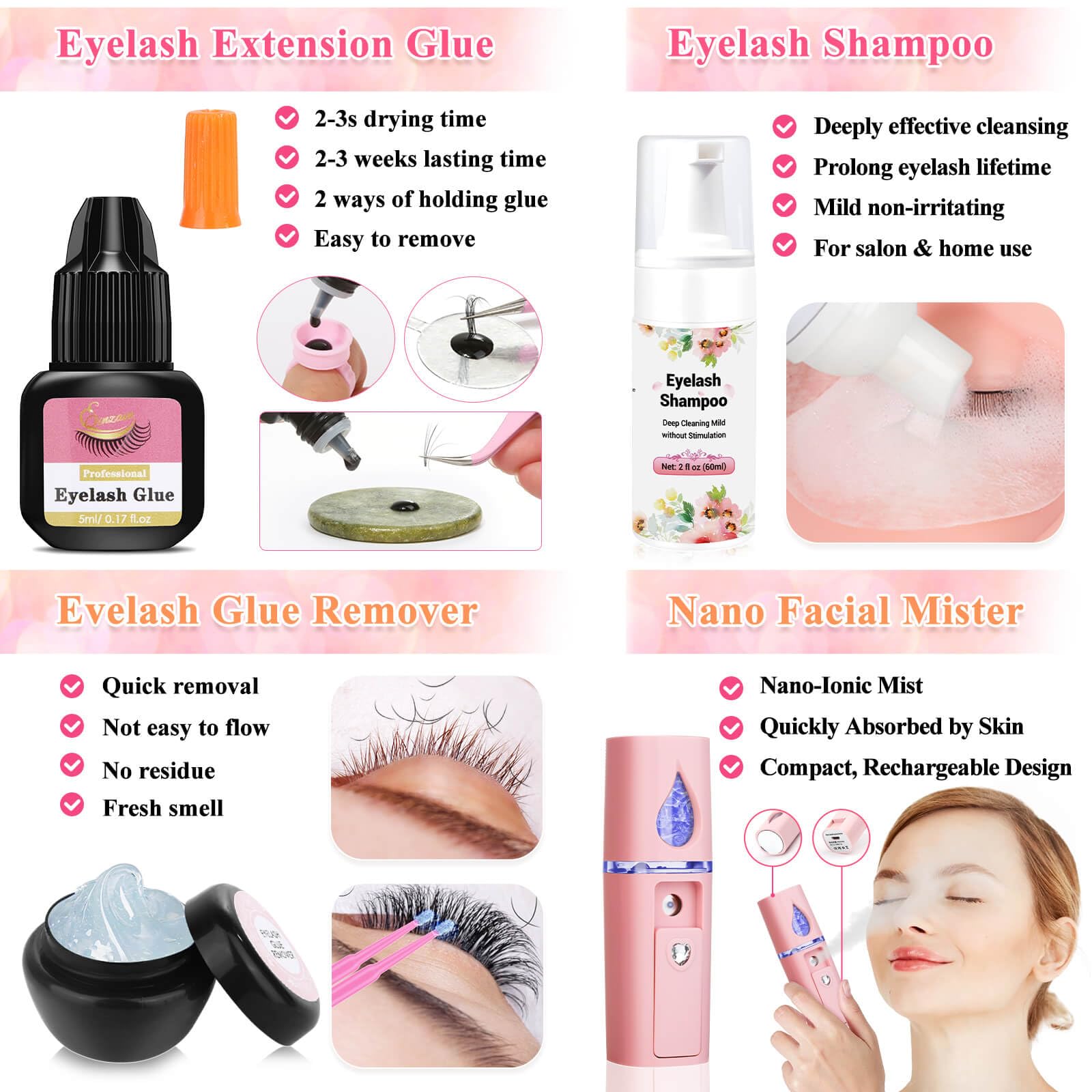 Tetutor nano mister for prepping lashes and comfort