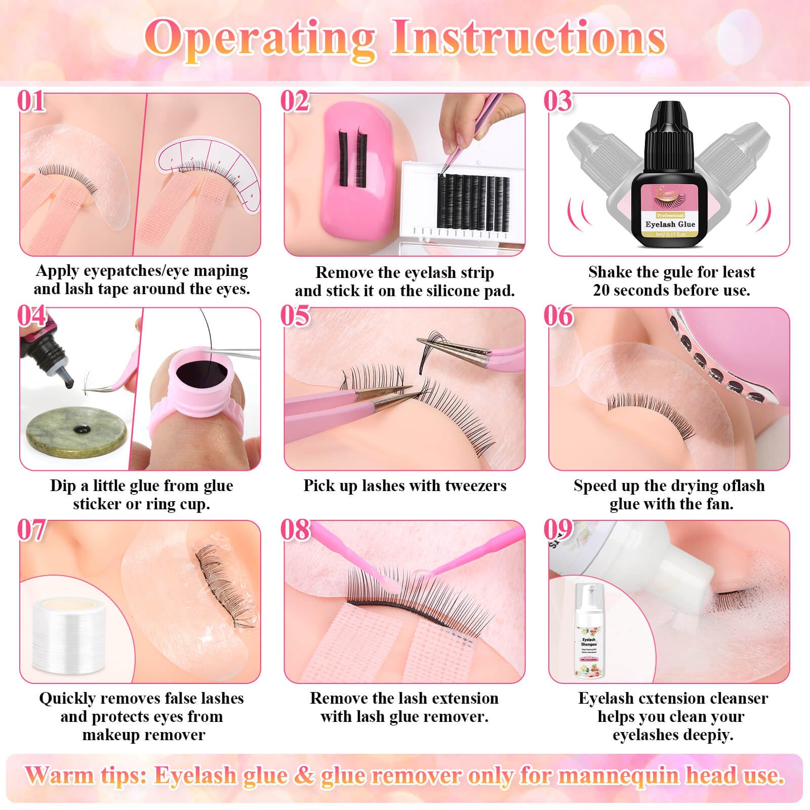 Tetutor lash tools and accessories for precise placement
