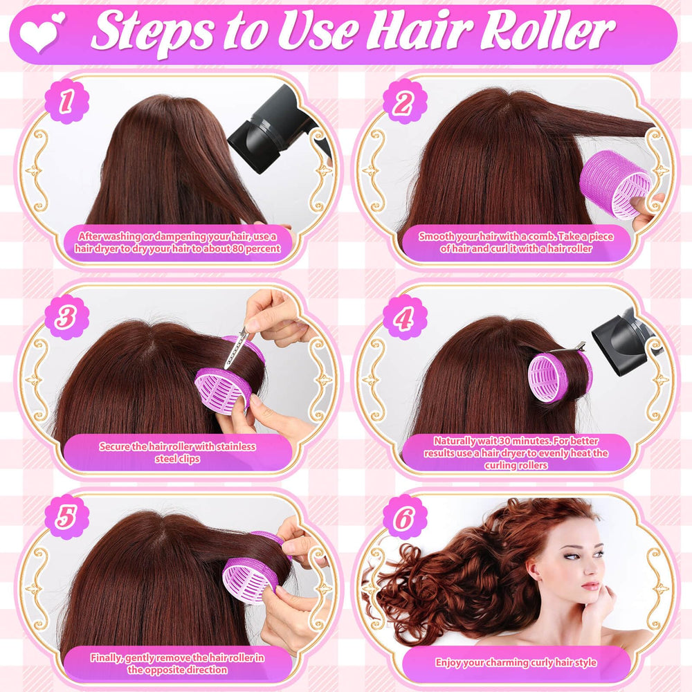 Tetutor rollers in use delivering glossy blowout-style curls