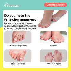 Tevezo toe spacers kids small size chart for precise fit