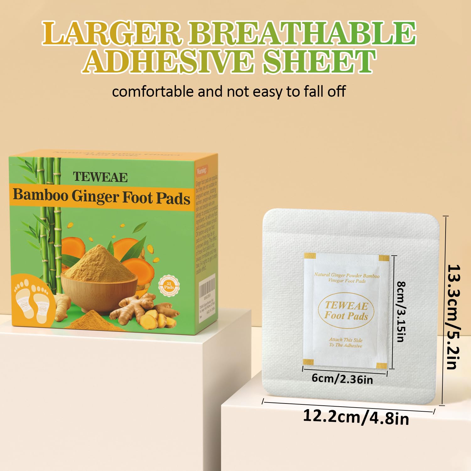 TEWEAE adhesive sheets image showing secure overnight hold