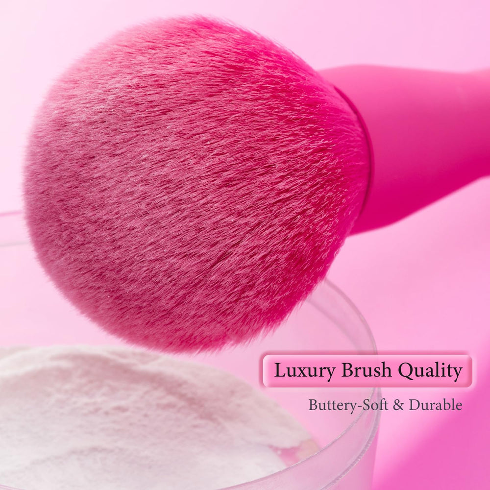 TEXAMO brush collection shown in gold travel case for organized beauty routines