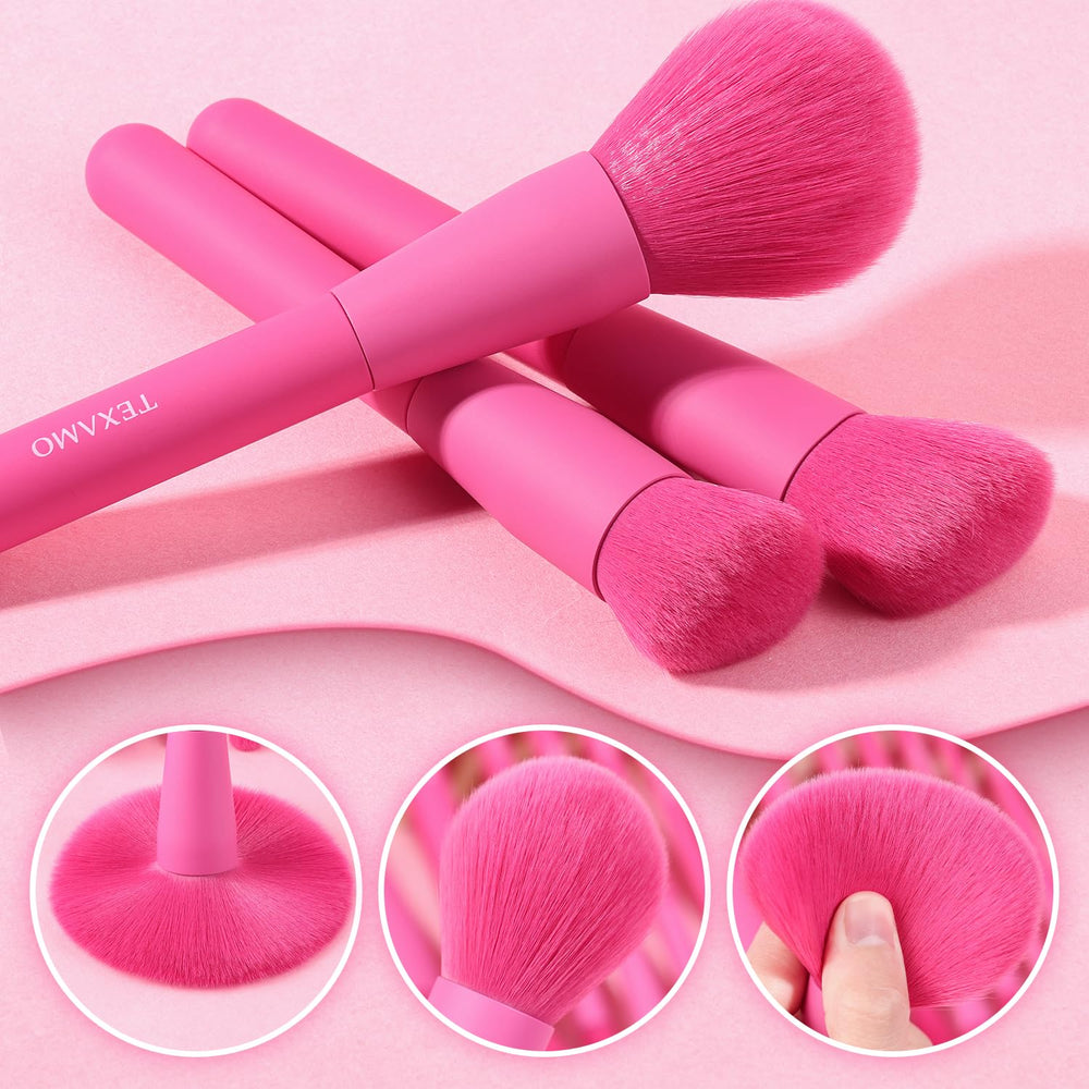 TEXAMO makeup brush on counter display demonstrates versatile tool selection