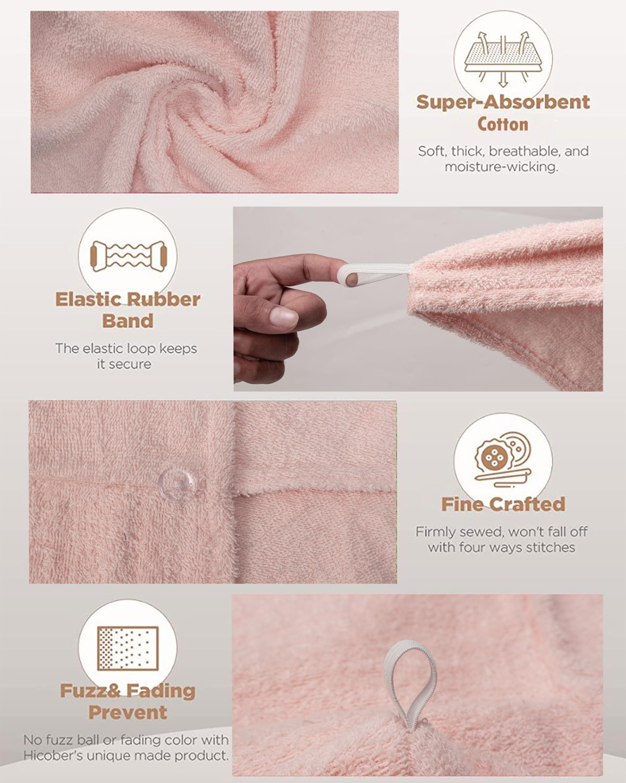 Textila hair wrap towel grey showing easy care and durability