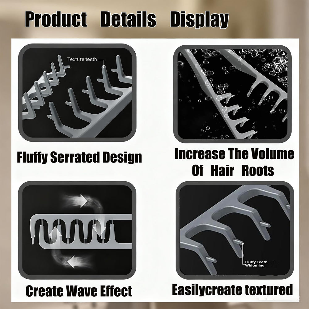 Texture Comb 2025 Upgrade ideal for curly and wavy textures