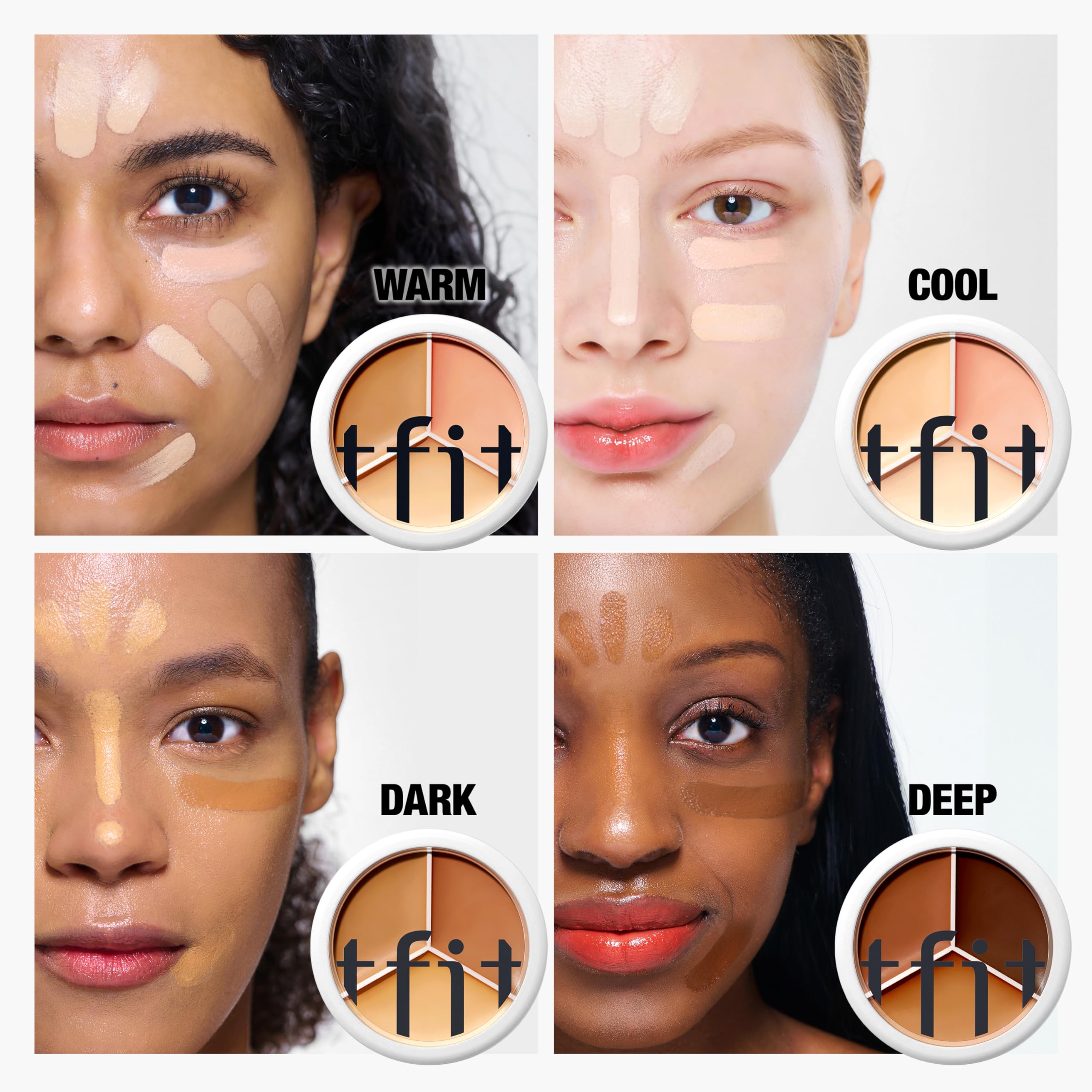 TFIT Concealer safe formula supports sensitive skin with nourishing serum.