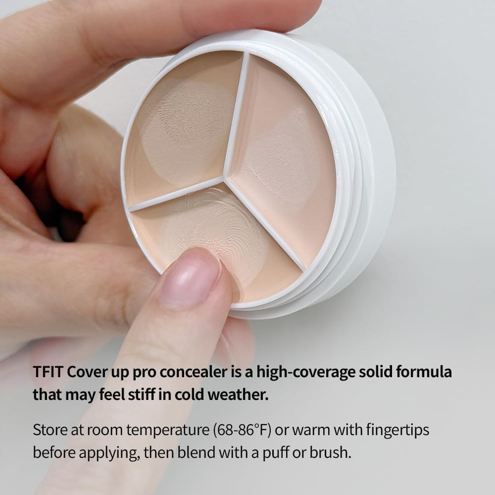 TFIT Multi-Use Pot Concealer shade range image highlights inclusive colors for diverse skin tones.