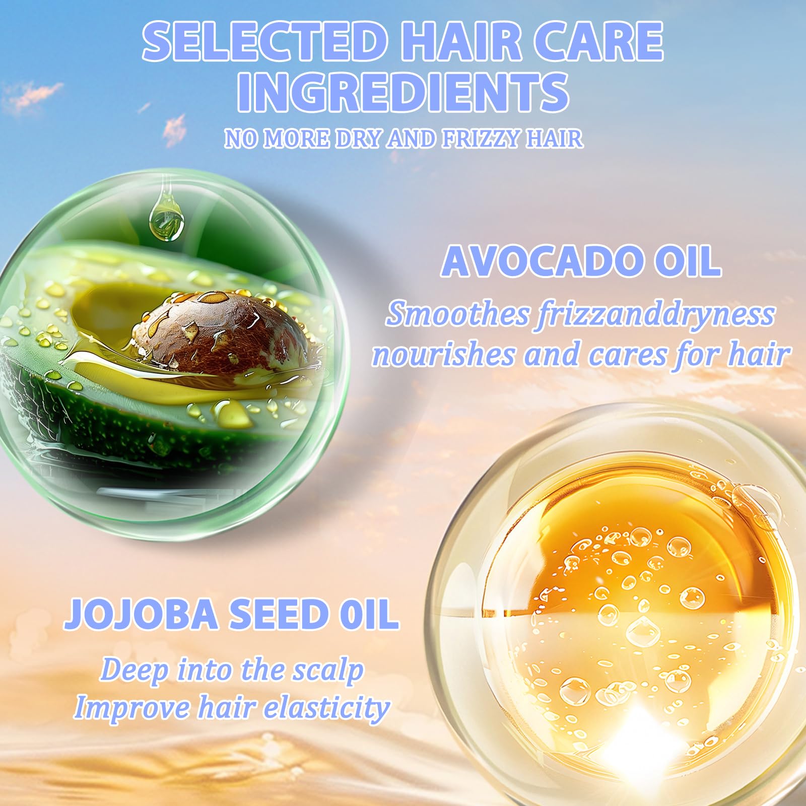 A hand applying Tgideas Hair Oil Spray for detangling and styling.