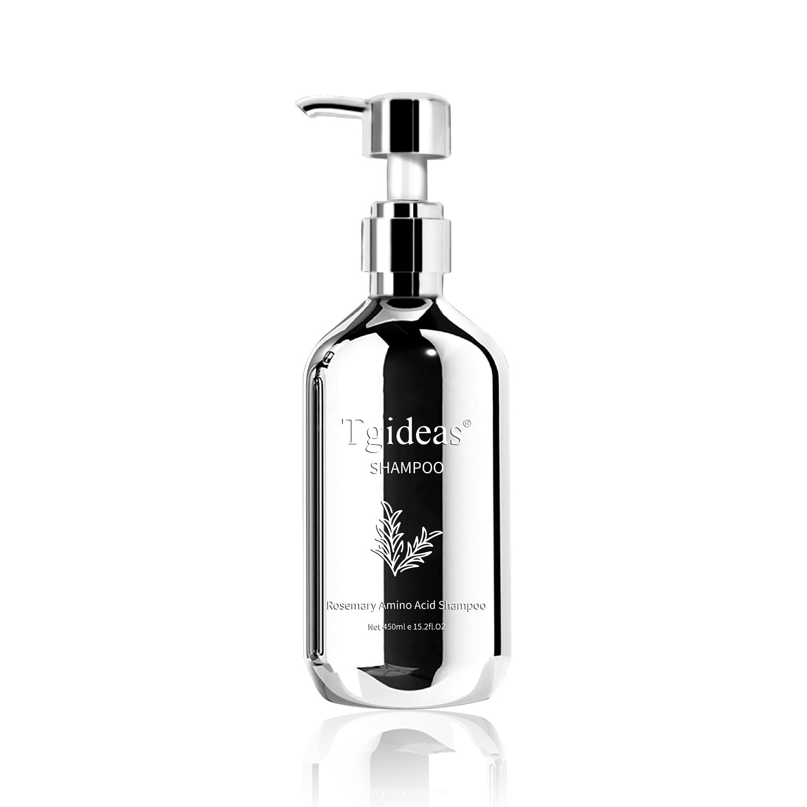 Tgideas Organic Biotin & Rosemary Shampoo bottle front for natural hair care and vitality.