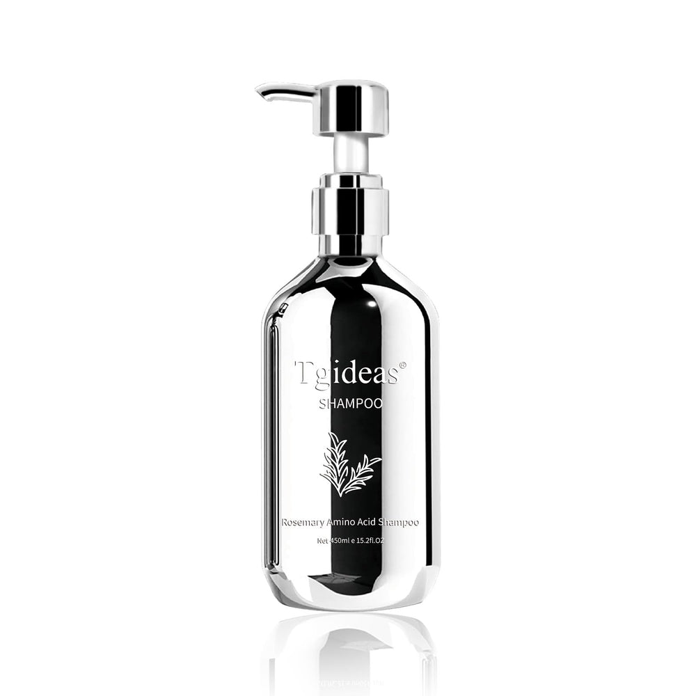 Tgideas Organic Biotin & Rosemary Shampoo bottle front for natural hair care and vitality.