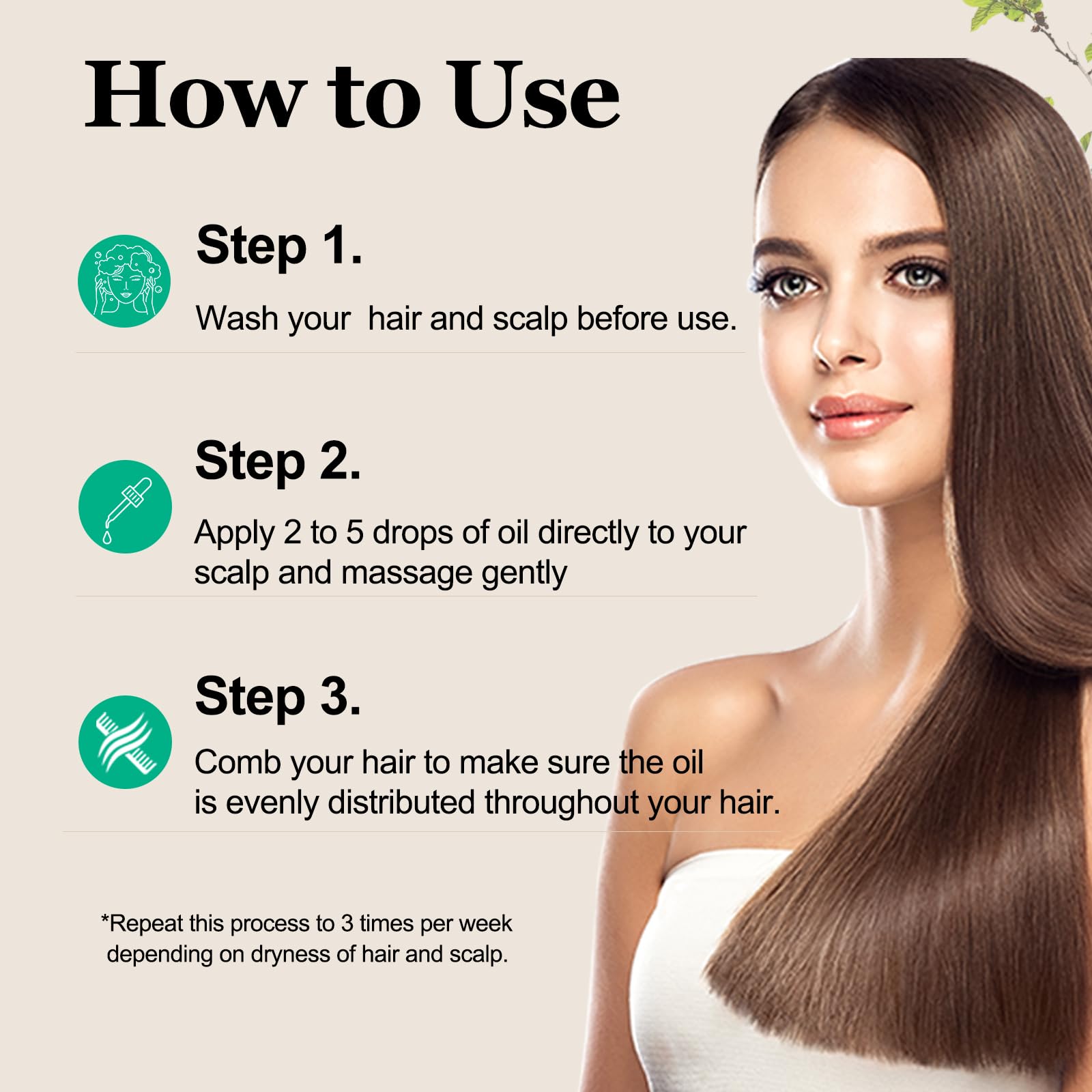 Tgideas Rosemary Batana Oil daily-use routine for hair care