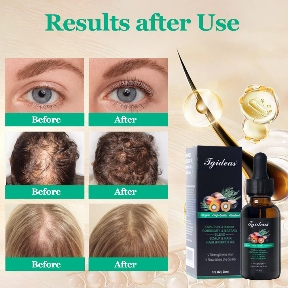 Tgideas Rosemary Batana Oil on eyebrows and lashes for nourishing grooming