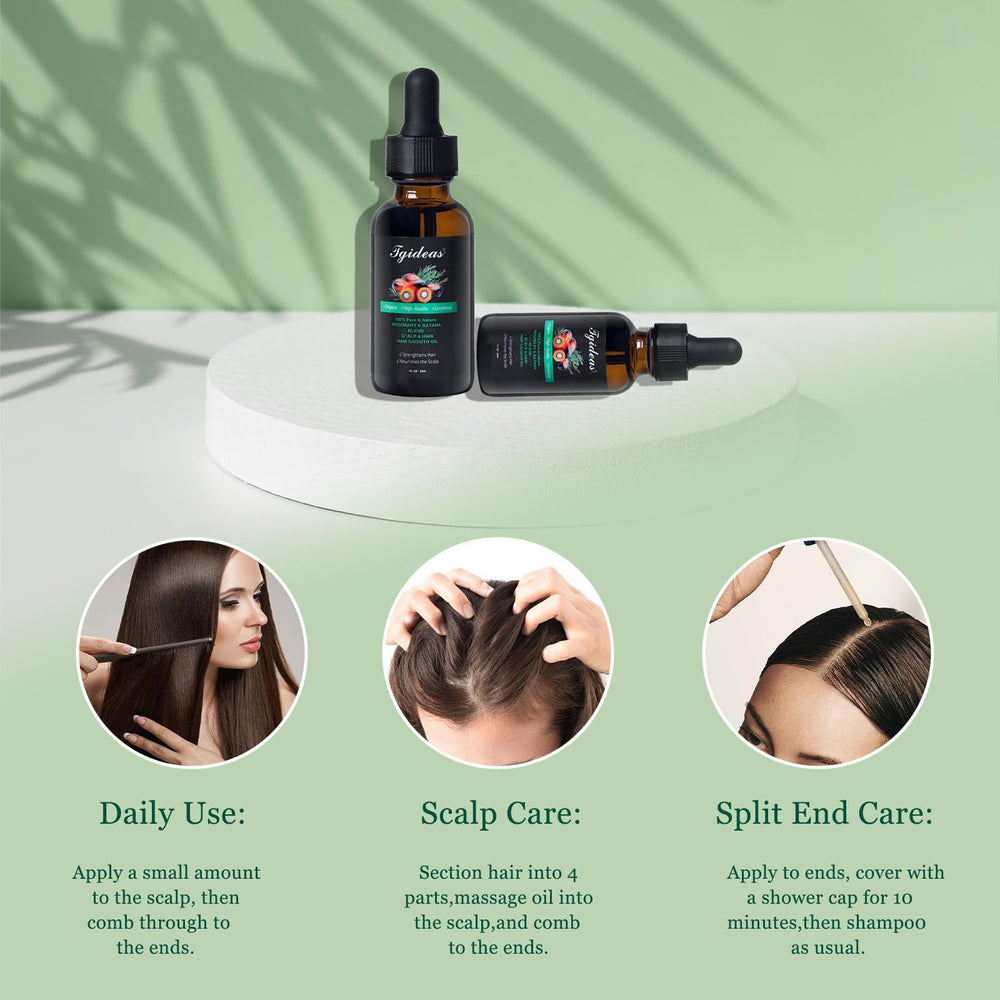 Tgideas Rosemary Batana Oil for eyebrow and lash nourishment.
