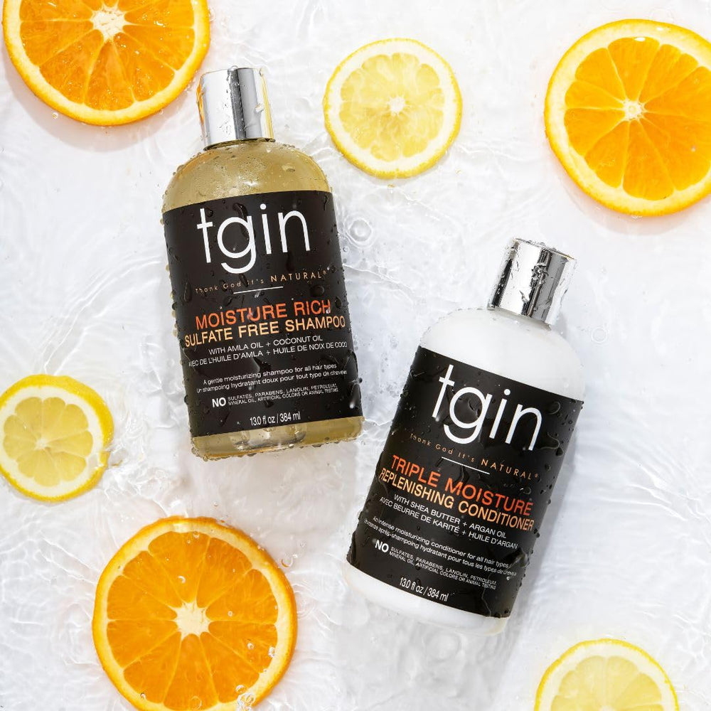 tgin detangled hair closeup showing smooth, manageable curls