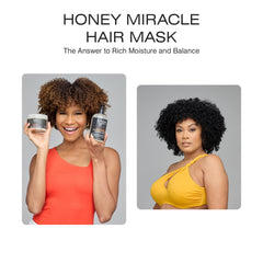 tgin Honey Miracle Hair Mask oil drops emphasize nourishing oils effect