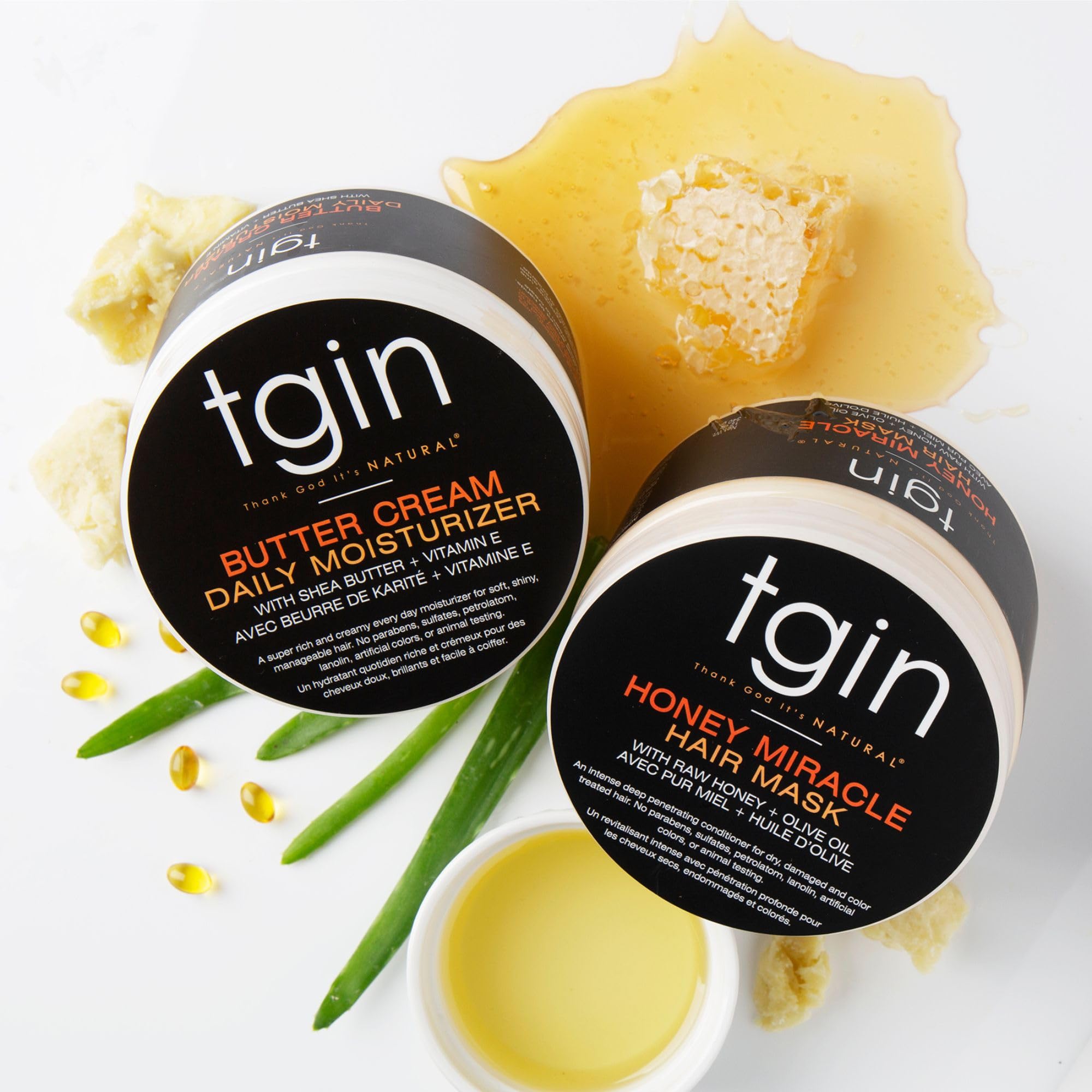 tgin product display on shelf shows vibrant packaging and inviting set.