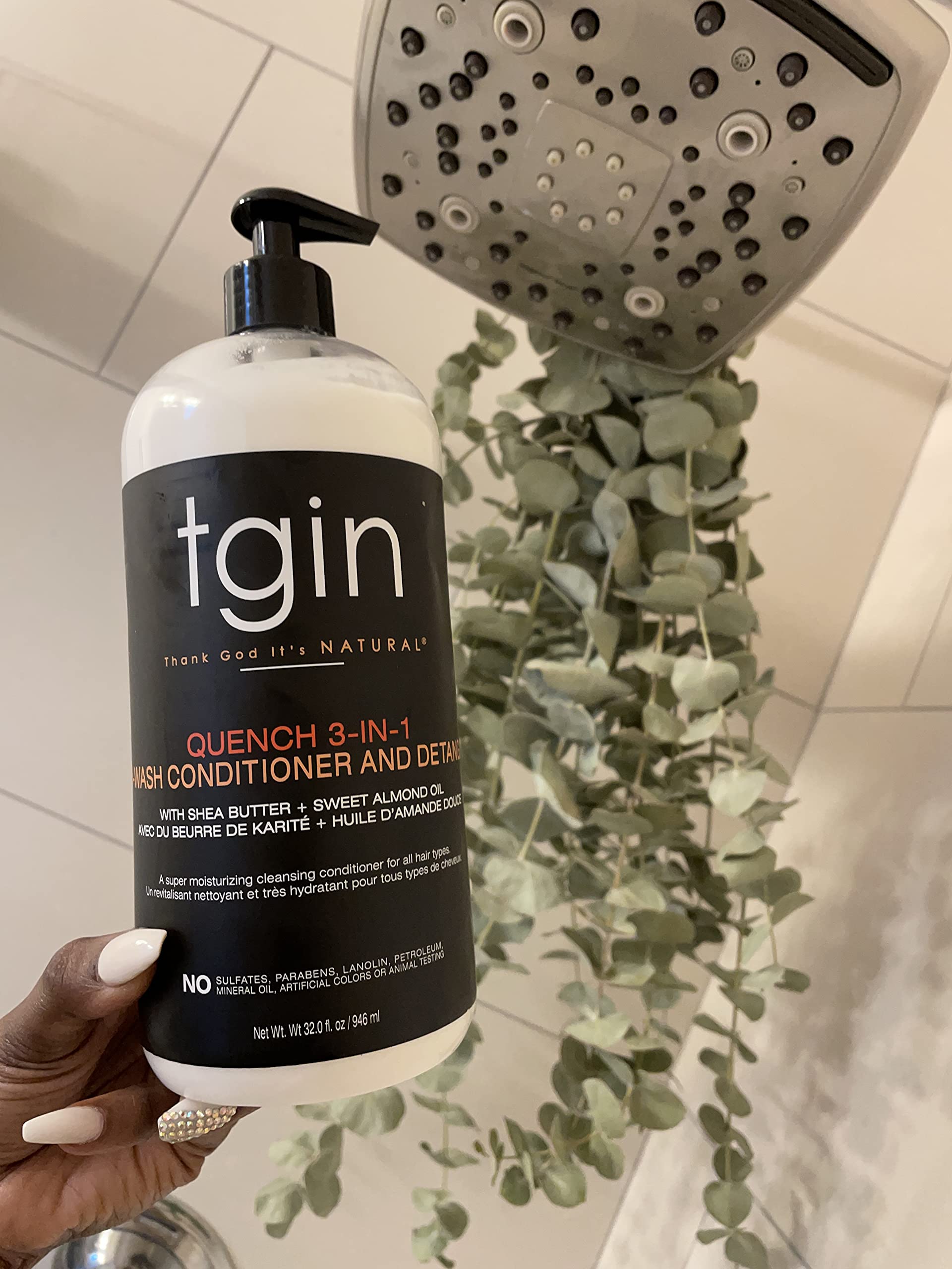 tgin Quench 13 oz packaging highlights lightweight cleansing.