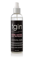 tgin Rose Water Curl Refresher bottle for quick curl refreshment and hydration