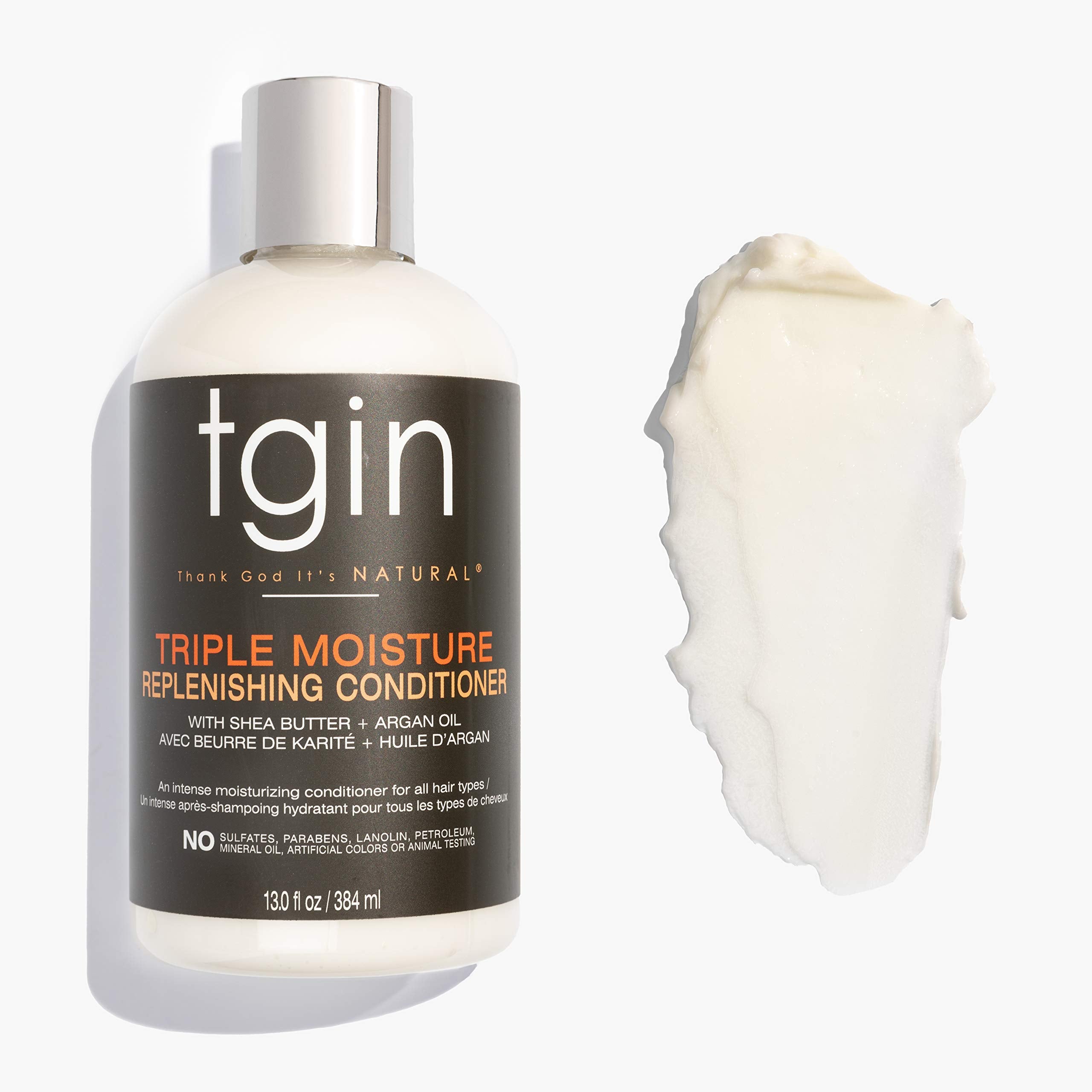 tgin shampoo and conditioner set packaging highlighting sulfate-free formula benefits