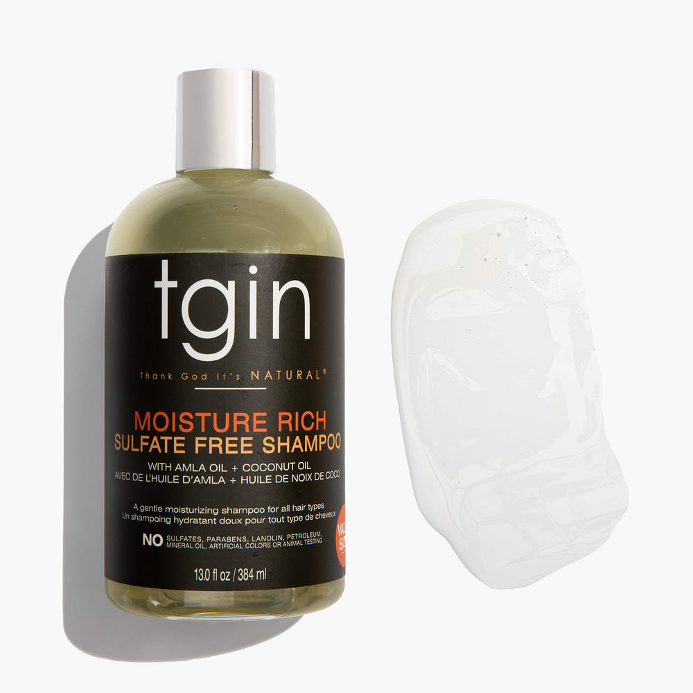 tgin shampoo lather closeup captures rich foam for clean, moisturized hair