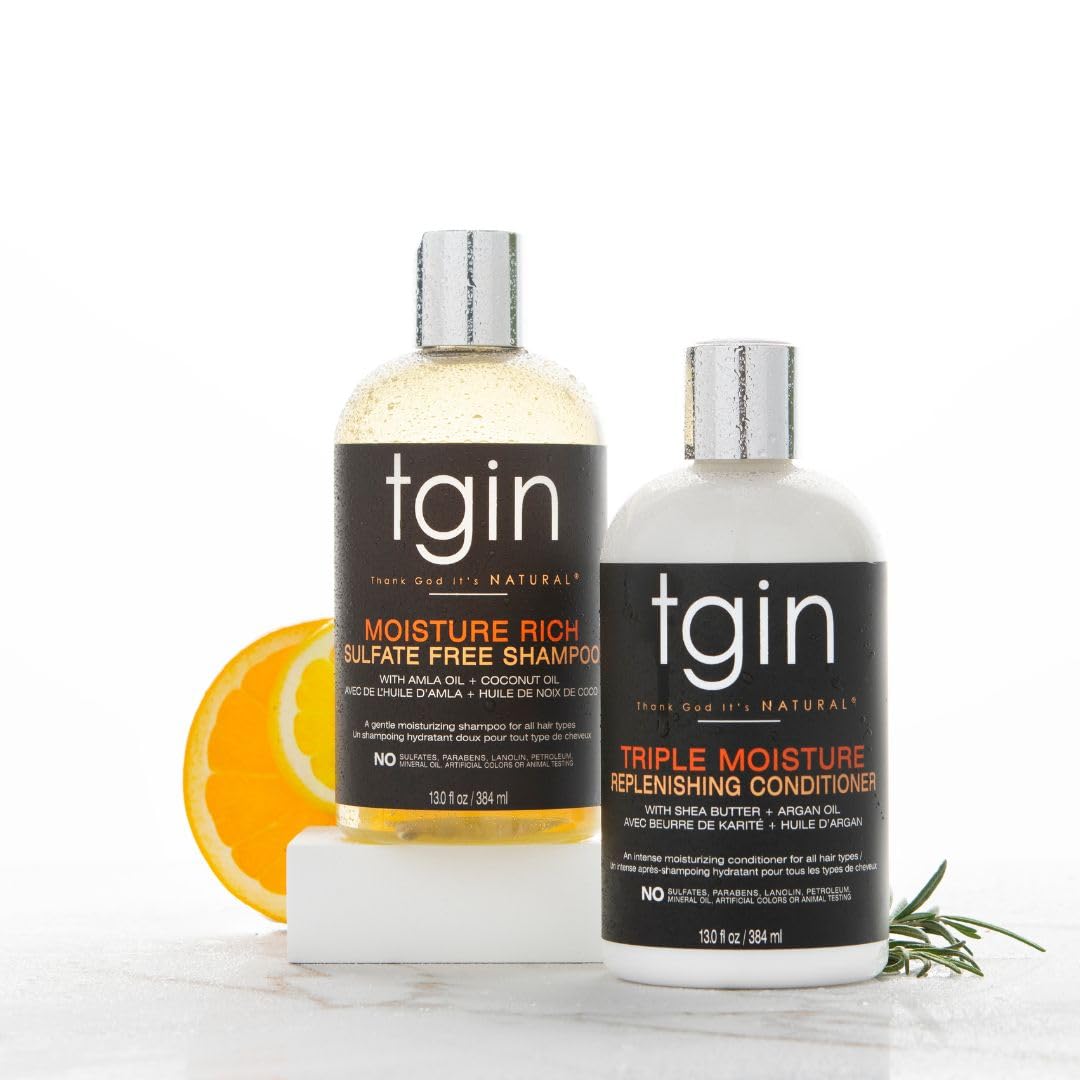 tgin sulfate-free label closeup confirms gentle cleansing formula