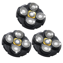 TGSBHIO shaver replacement heads 3-pack for MicroTouch Titanium with full coverage