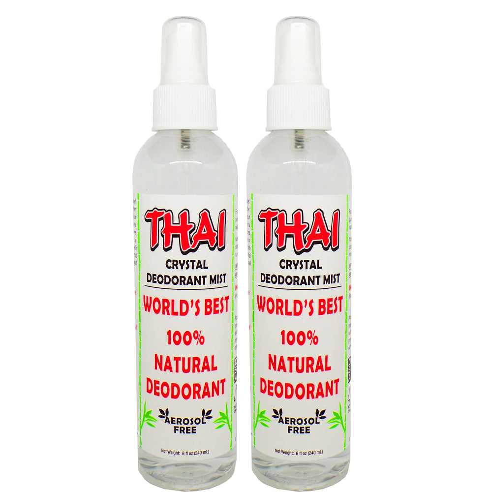 Thai Deodorant Stone Crystal Mist bottle front for daily natural freshness.