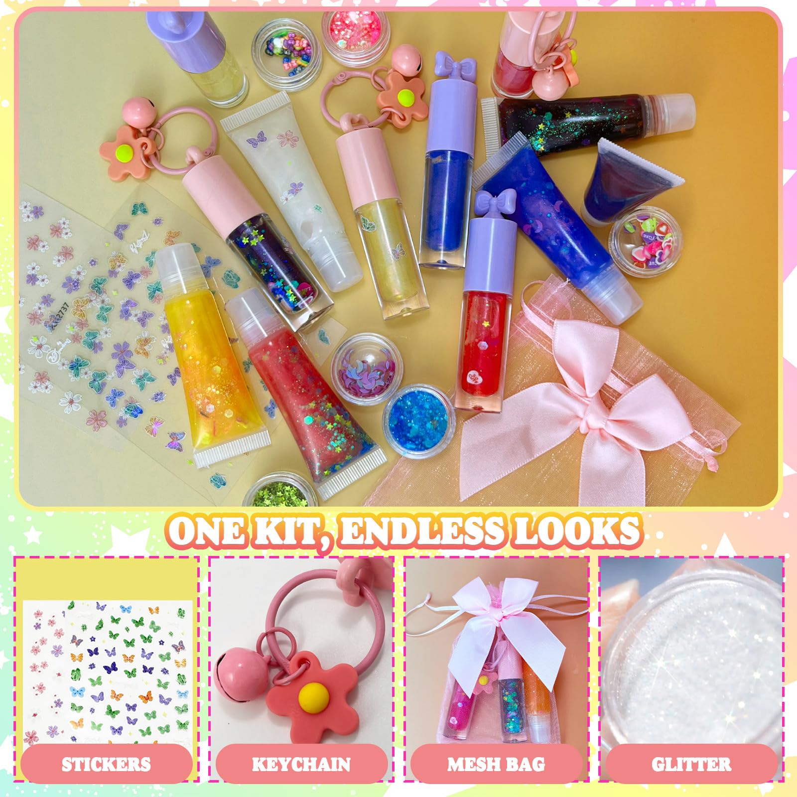 Thaluna lip gloss DIY station setup for beginner-friendly steps