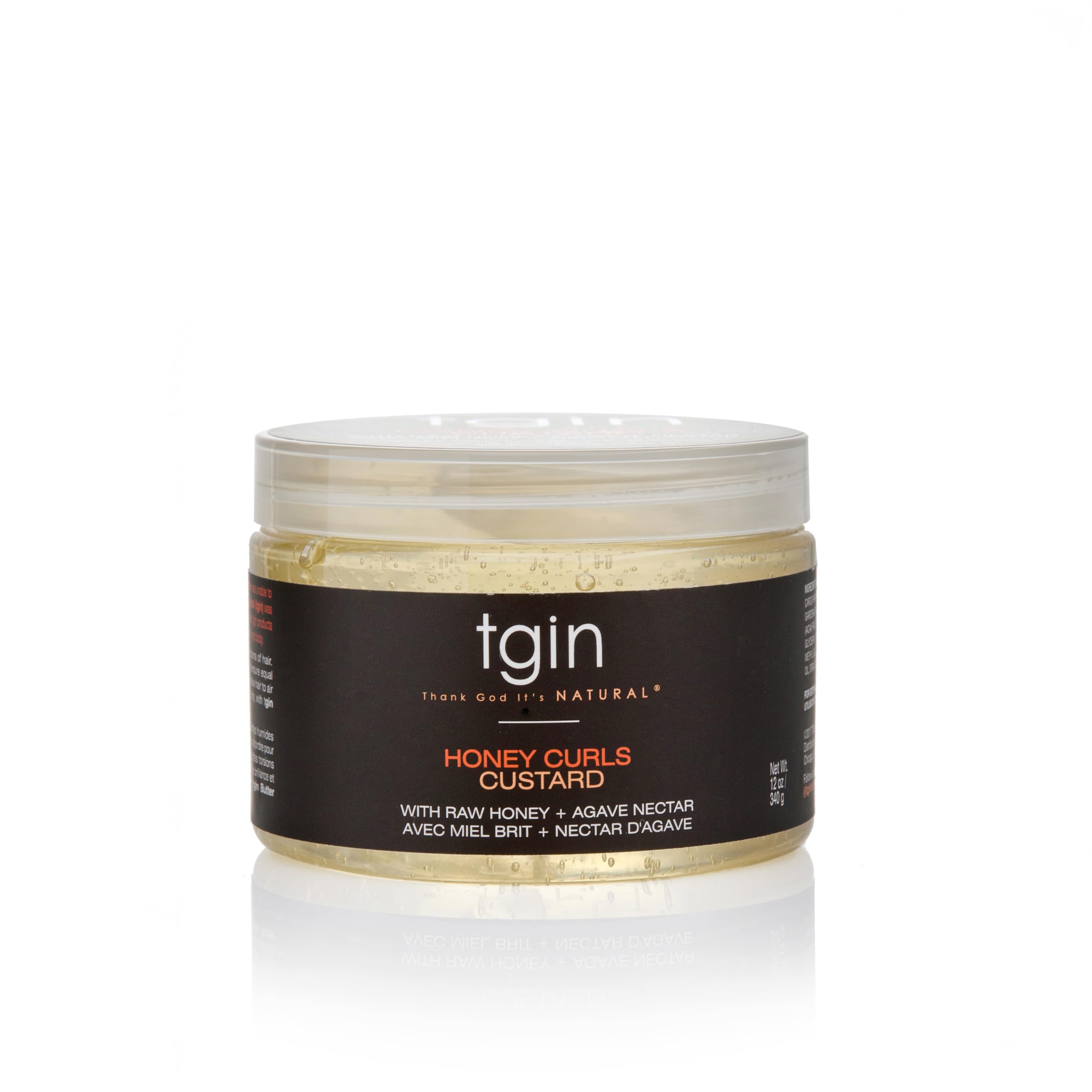 Thank God It's Natural Honey Curls Custard 12oz jar promotes frizz-free definition and moisture