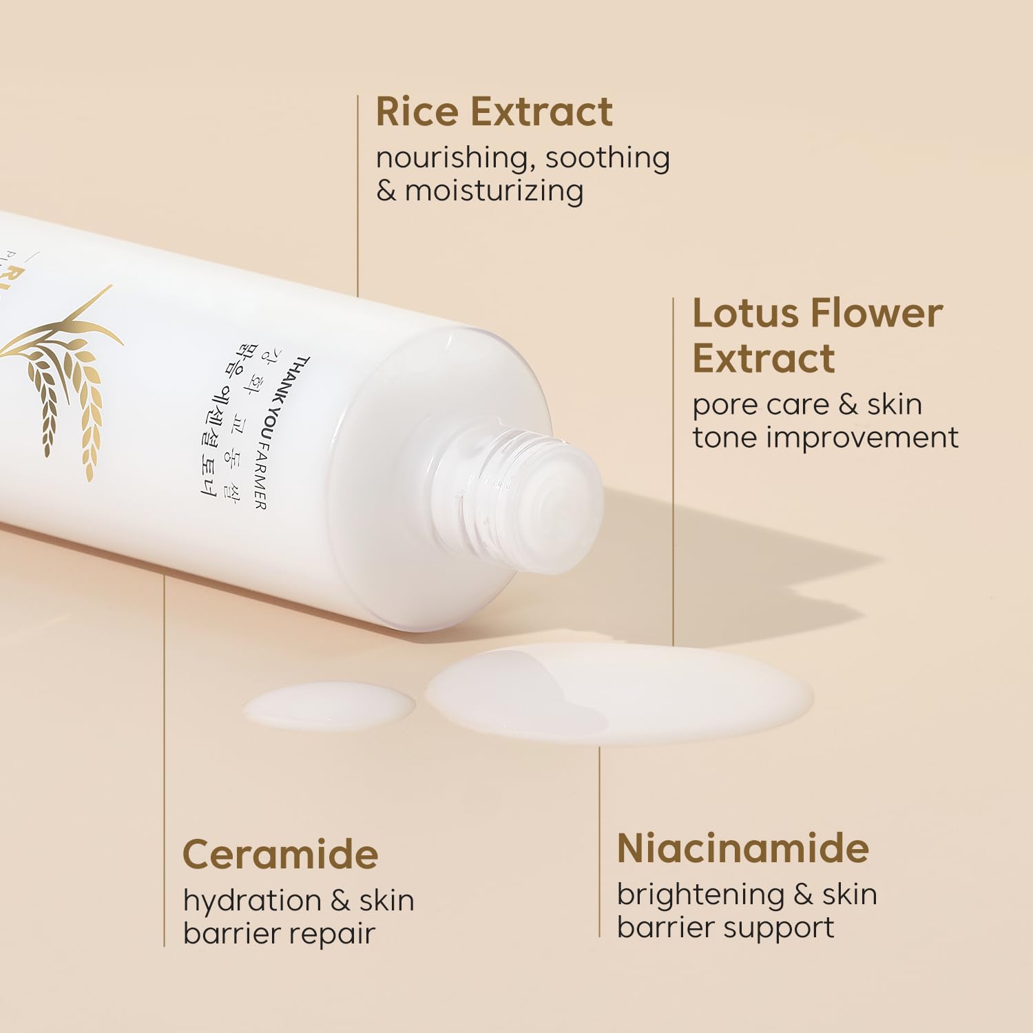 THANKYOU FARMER Centella soothing action calms redness and irritation.