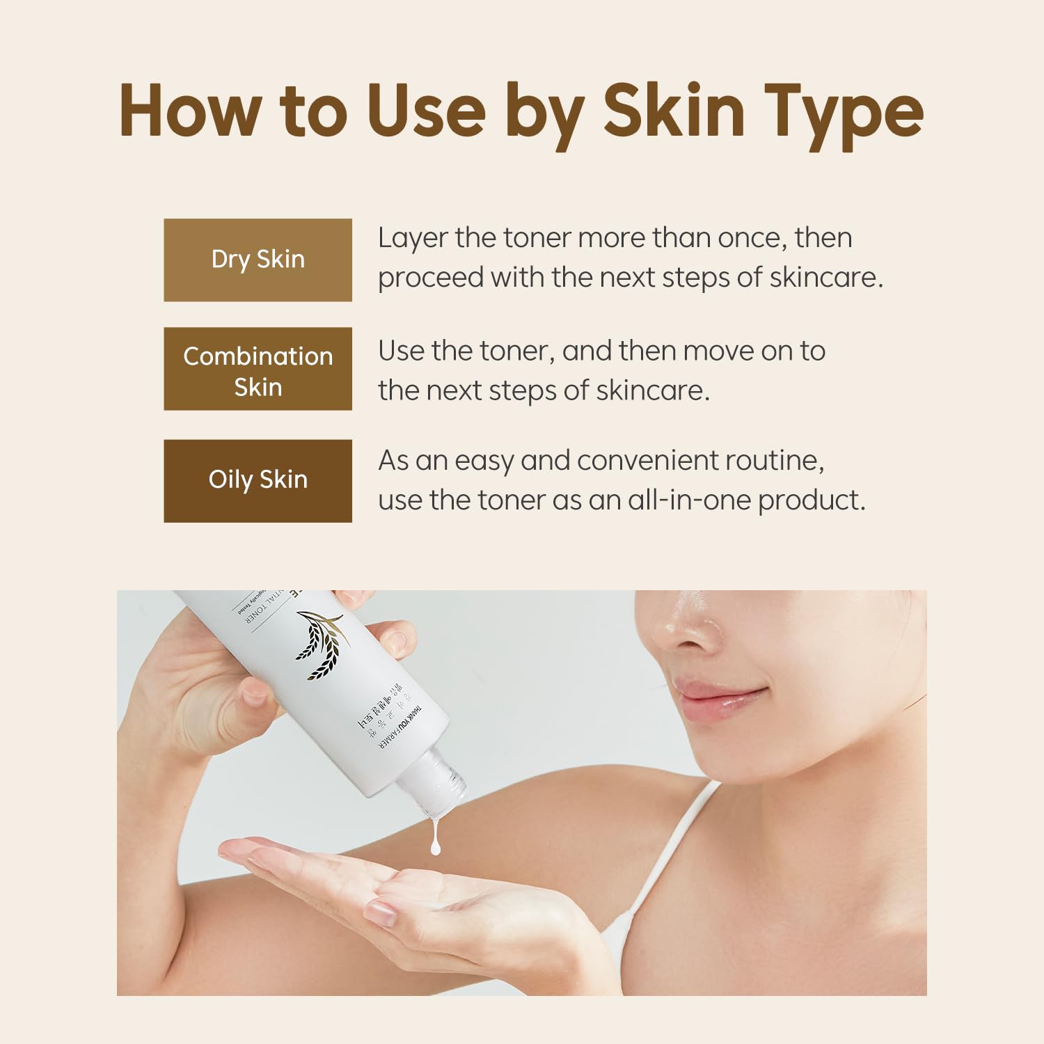 THANKYOU FARMER Application with cotton pad shows easy, soothing cleansing-toning routine.