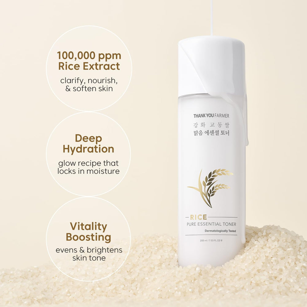 THANKYOU FARMER Niacinamide brightening ingredient highlighted in the toner for even tone.