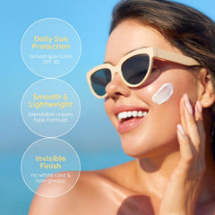 THANKYOU FARMER Sun Project SPF 40 broad spectrum badge on packaging