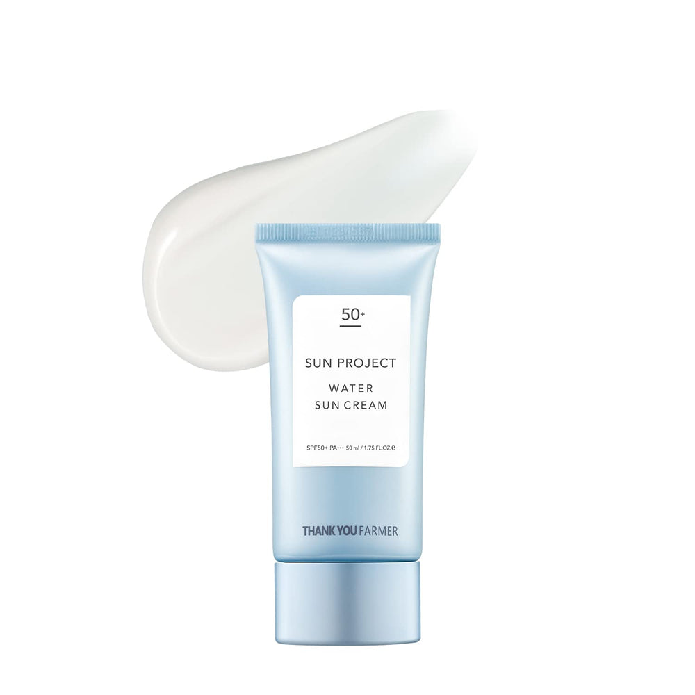 THANKYOU FARMER Sun Project Water Sun Cream bottle for daily SPF protection.