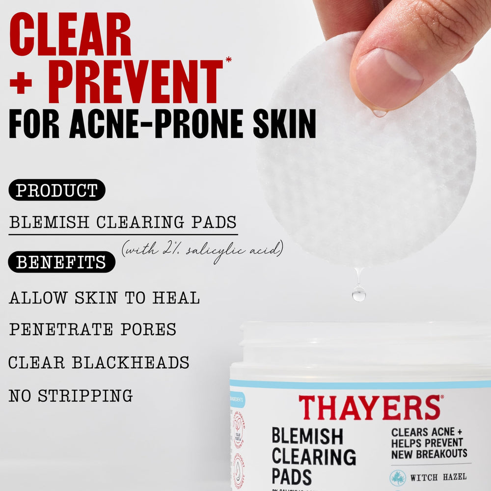 THAYERS ingredient label highlighting witch hazel and aloe soothing
