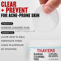 THAYERS ingredient label highlighting witch hazel and aloe soothing
