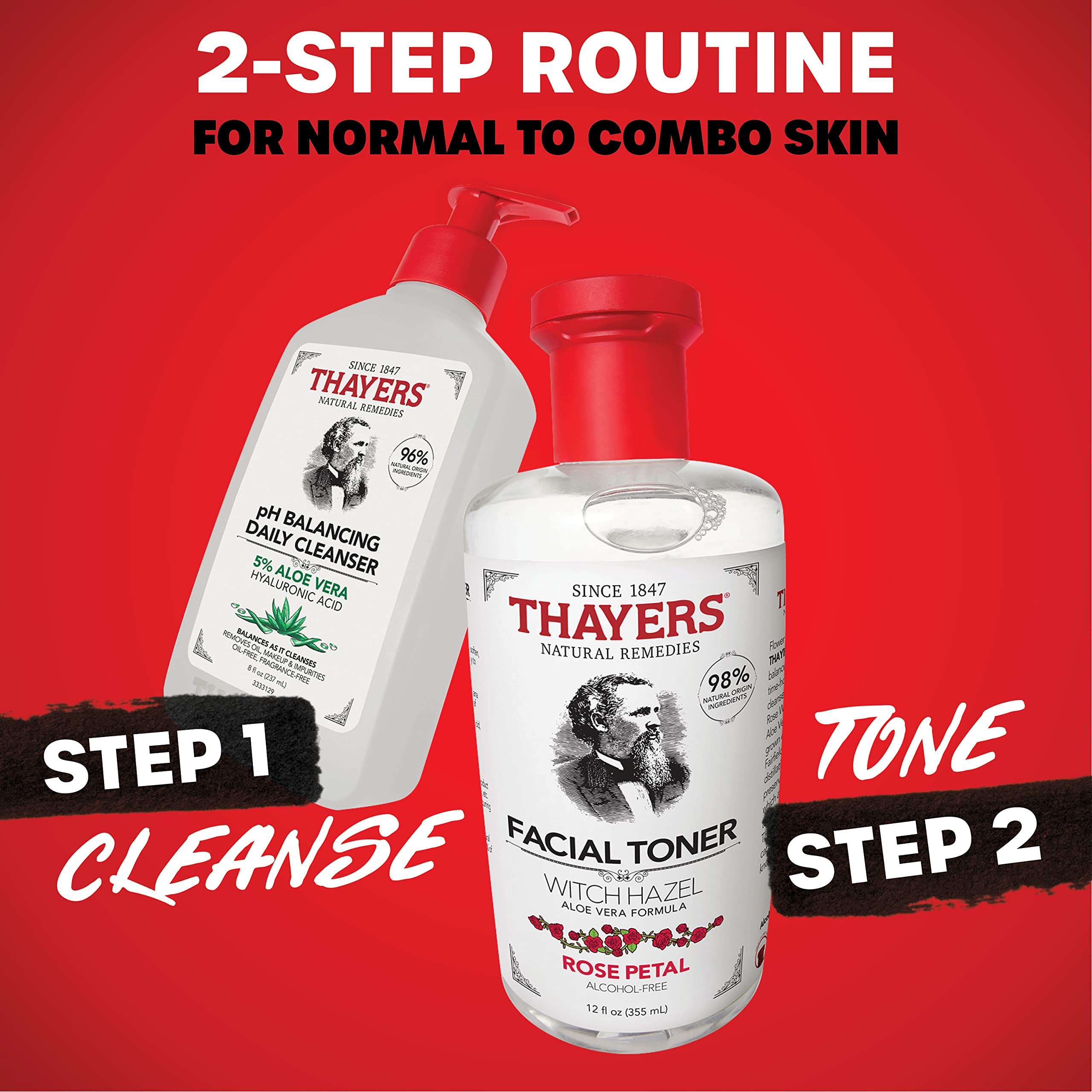 THAYERS Hydration Toner application on skin suggests daily conditioning and refreshment.