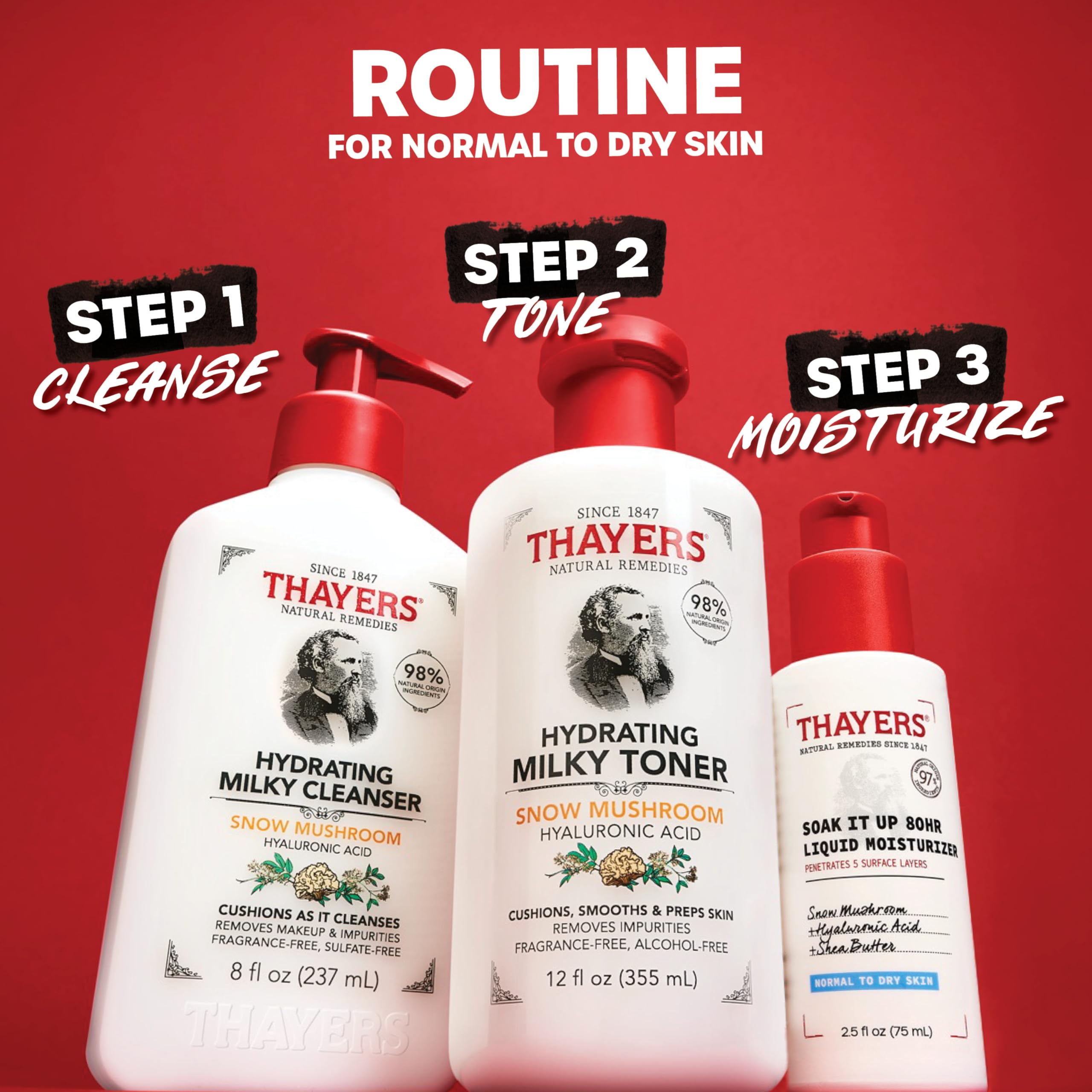 THAYERS Soak It Up Shea Butter nourishes dry skin