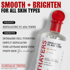 Thayers Toner textura suave para piel más uniforme